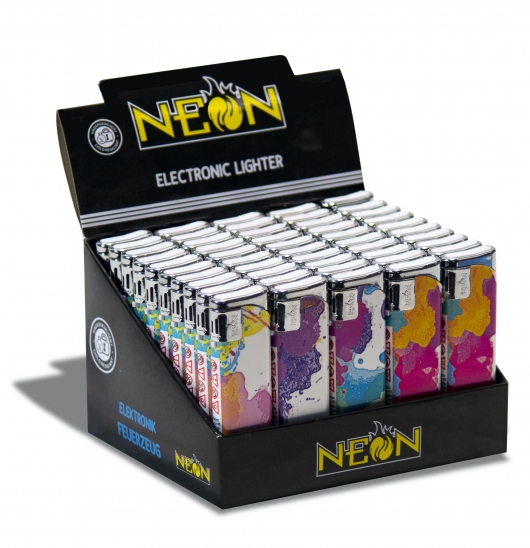 Neon Elektronik-Feuerzeug Slim -Color-