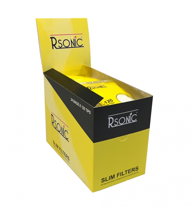Rsonic Zigaretten Slim Filter 20x120er Beutel 6mm Zip-Verschluss