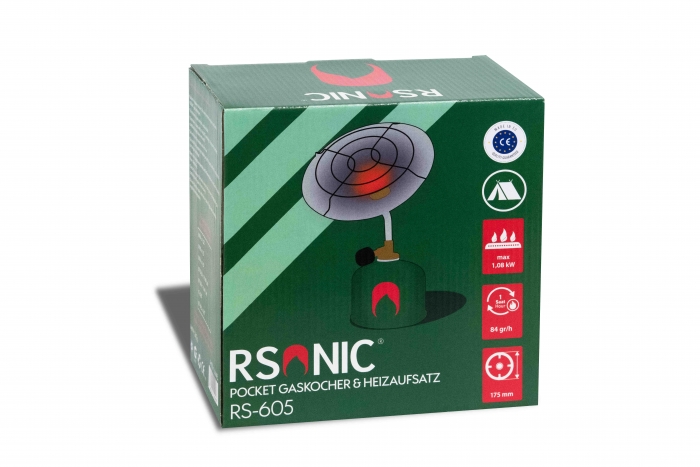 RSonic RS-605 Pocket Gaskocher&Heizaufsatz