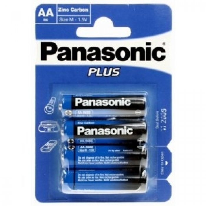 Panasonic Plus R6/AA 4er Blister Batterie